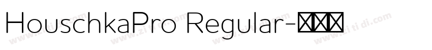 HouschkaPro Regular字体转换